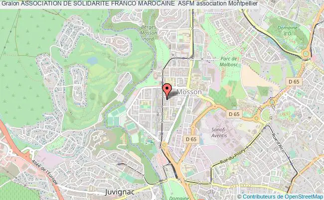 plan association Association De Solidarite Franco Marocaine  Asfm Montpellier