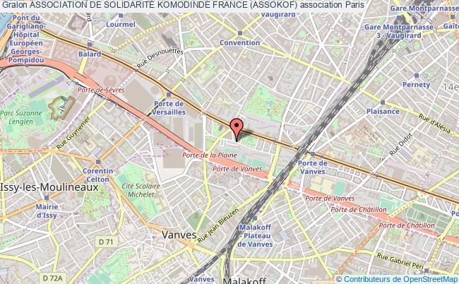 plan association Association De SolidaritÉ KomodindÉ France (assokof) Paris