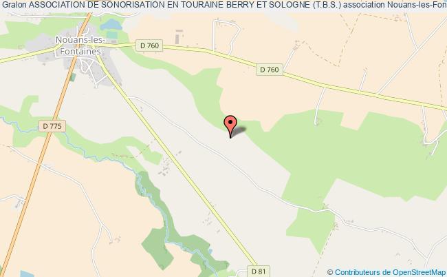 plan association Association De Sonorisation En Touraine Berry Et Sologne (t.b.s.) Nouans-les-Fontaines