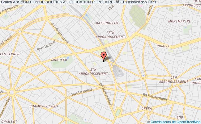 plan association Association De Soutien A L'education Populaire (asep) Paris 8e