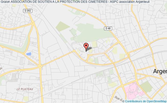 plan association Association De Soutien A La Protection Des Cimetieres - Aspc Argenteuil