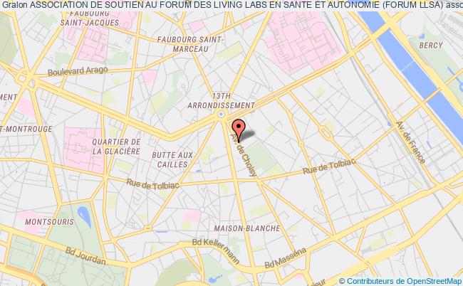 plan association Association De Soutien Au Forum Des Living Labs En Sante Et Autonomie (forum Llsa) PARIS