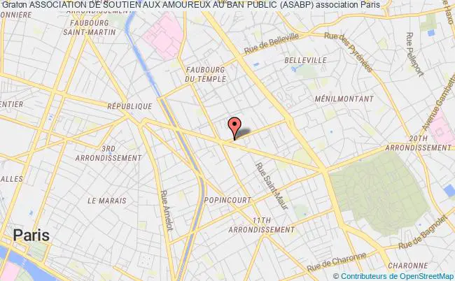 plan association Association De Soutien Aux Amoureux Au Ban Public (asabp) Paris