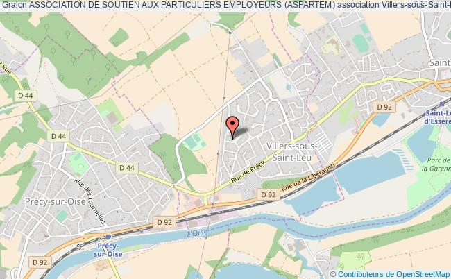 plan association Association De Soutien Aux Particuliers Employeurs (aspartem) Villers-sous-Saint-Leu