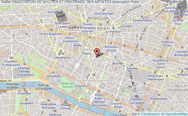 plan association Association De Soutien Et D'entraide Des Artistes Paris