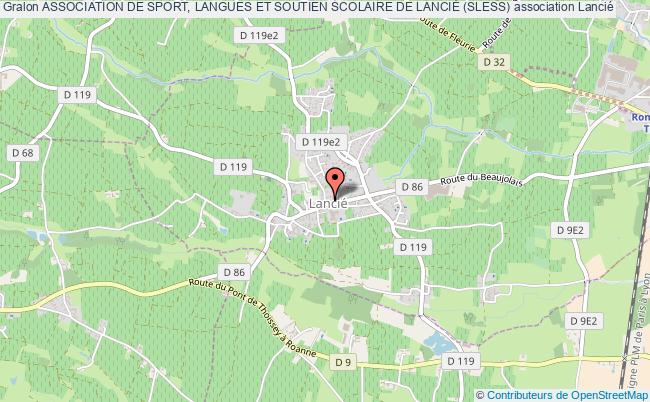 plan association Association De Sport, Langues Et Soutien Scolaire De LanciÉ (sless) Lancié
