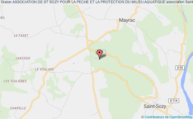 plan association Association De St Sozy Pour La Peche Et La Protection Du Milieu Aquatique Saint-Sozy