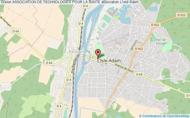 plan association Association De Technologies Pour La Sante L'   Isle-Adam