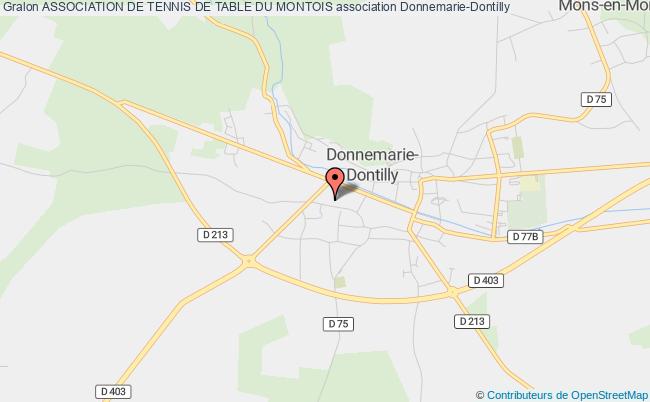 plan association Association De Tennis De Table Du Montois Donnemarie-Dontilly