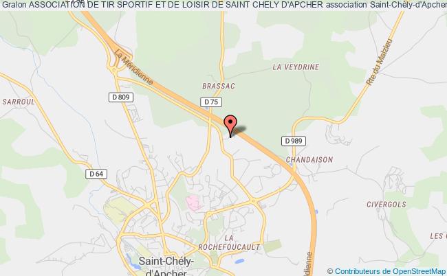 plan association Association De Tir Sportif Et De Loisir De Saint Chely D'apcher Saint-Chély-d'Apcher