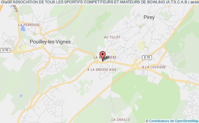 plan association Association De Tous Les Sportifs CompÉtiteurs Et Amateurs De Bowling (a.t.s.c.a.b.) Pouilley-les-Vignes