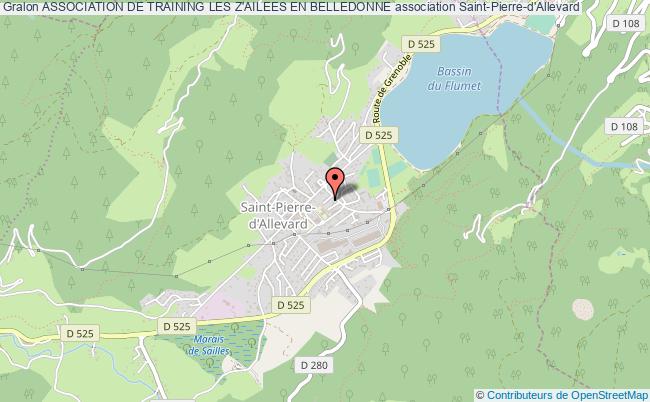 plan association Association De Training Les Z'ailees En Belledonne Crêts en Belledonne