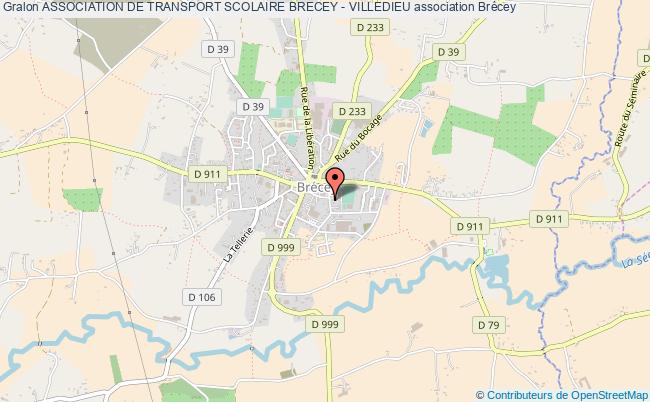 plan association Association De Transport Scolaire Brecey - Villedieu Brécey