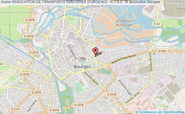 plan association Association De Transports Sanitaires D'urgence - A.t.s.u. 18 Bourges