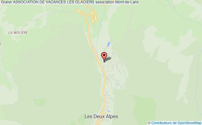 plan association Association De Vacances Les Glaciers Mont-de-Lans