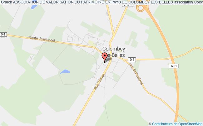 ASSOCIATION DE VALORISATION DU PATRIMOINE EN PAYS DE COLOMBEY LES BELLES