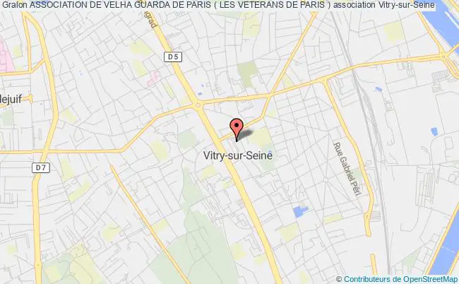 plan association Association De Velha Guarda De Paris ( Les Veterans De Paris ) Vitry-sur-Seine