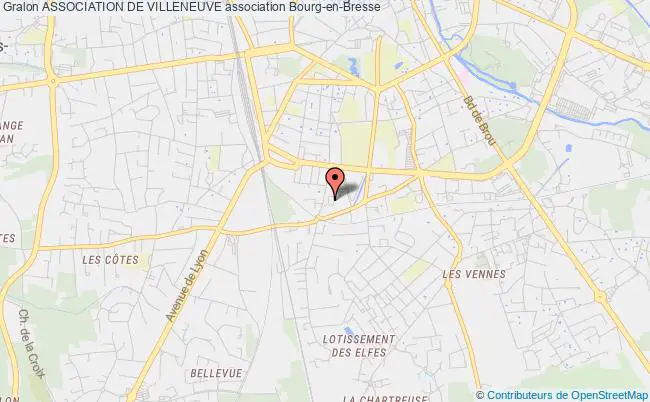 plan association Association De Villeneuve Bourg-en-Bresse