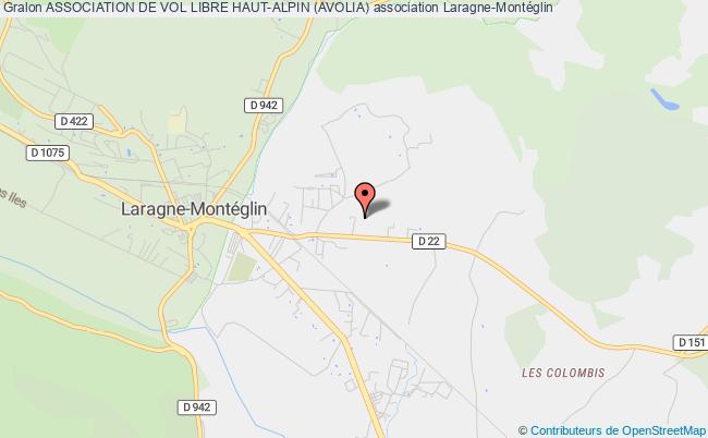 plan association Association De Vol Libre Haut-alpin (avolia) Laragne-Montéglin