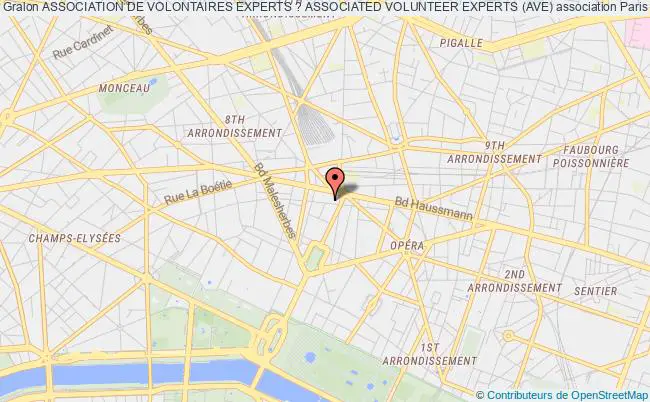 plan association Association De Volontaires Experts ? Associated Volunteer Experts (ave) Paris 8e