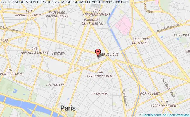 plan association Association De Wudang Tai Chi Chuan France Paris
