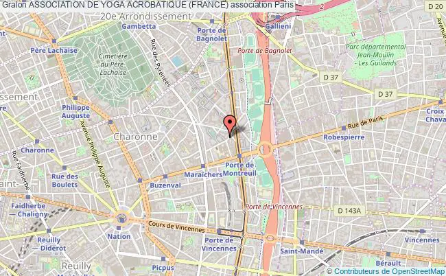 plan association Association De Yoga Acrobatique (france) Paris