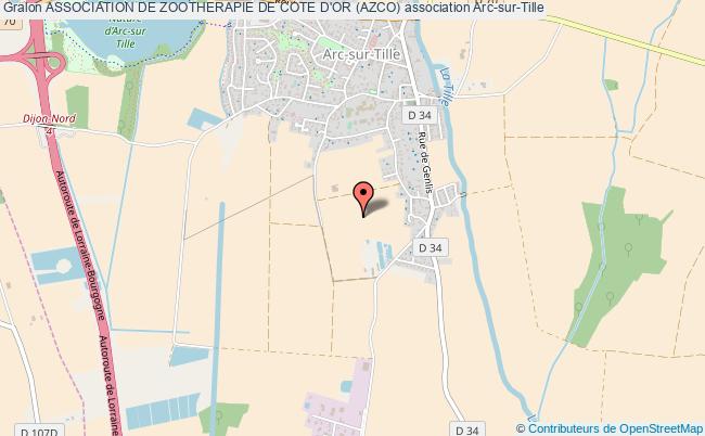 plan association Association De Zootherapie De Cote D'or (azco) Arc-sur-Tille