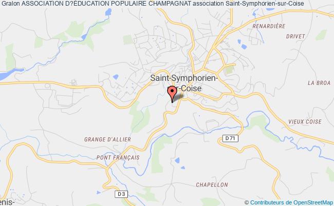 plan association Association D?Éducation Populaire Champagnat Saint-Symphorien-sur-Coise