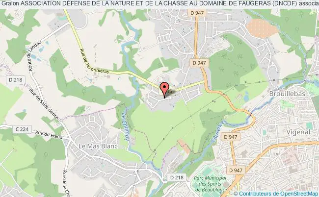 plan association Association DÉfense De La Nature Et De La Chasse Au Domaine De Faugeras (dncdf) Limoges