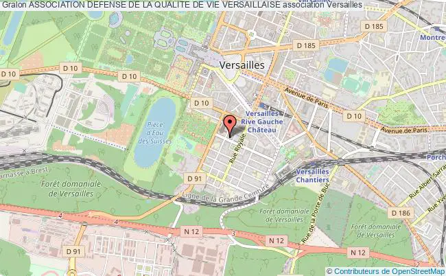 plan association Association Defense De La Qualite De Vie Versaillaise Versailles