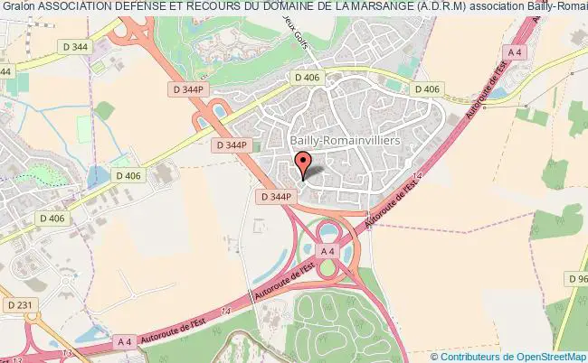 plan association Association Defense Et Recours Du Domaine De La Marsange (a.d.r.m) Bailly-Romainvilliers