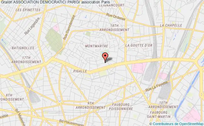 plan association Association Democratici Parigi Paris