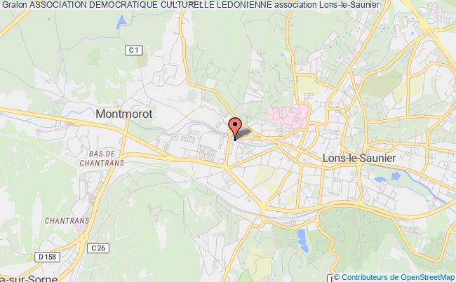 plan association Association Democratique Culturelle Ledonienne Lons-le-Saunier