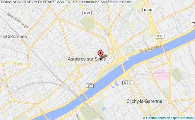 plan association Association Dentaire Asnieres 92 Asnières-sur-Seine