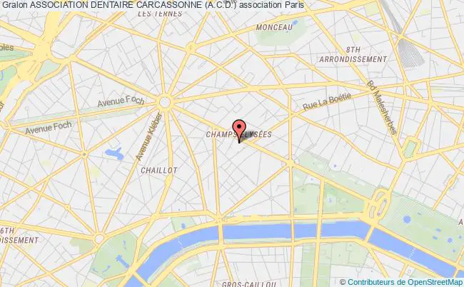 plan association Association Dentaire Carcassonne (a.c.d.) Paris