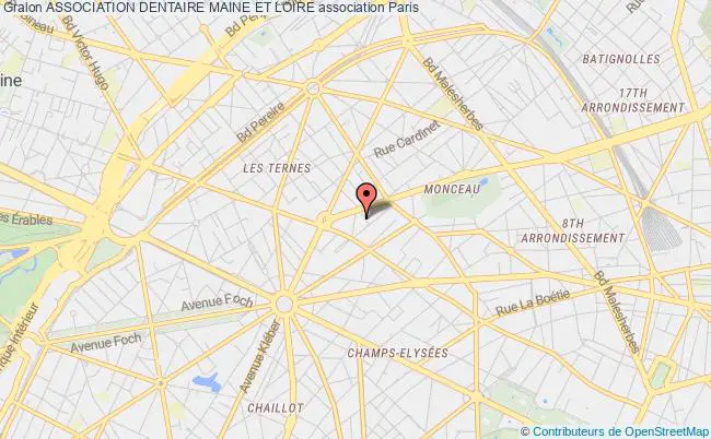 plan association Association Dentaire Maine Et Loire Paris 8e