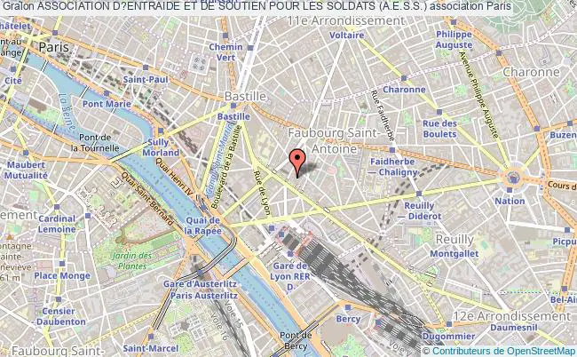 plan association Association D?entraide Et De Soutien Pour Les Soldats (a.e.s.s.) Paris