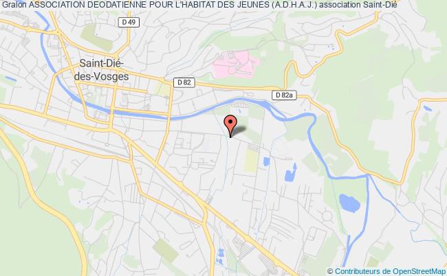 plan association Association Deodatienne Pour L'habitat Des Jeunes (a.d.h.a.j.) Saint-Dié-des-Vosges