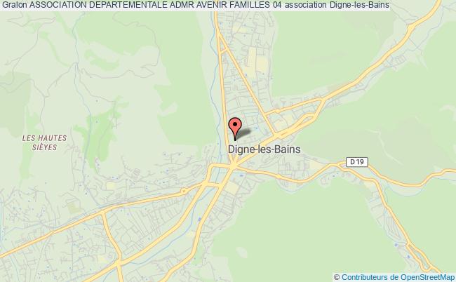 plan association Association Departementale Admr Avenir Familles 04 Digne-les-Bains