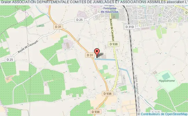 plan association Association Departementale Comites De Jumelages Et Associations Assimiles L'Isle-sur-la-Sorgue