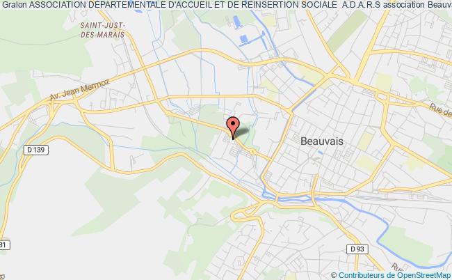 plan association Association Departementale D'accueil Et De Reinsertion Sociale  A.d.a.r.s Beauvais