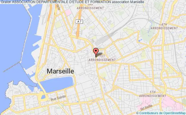 plan association Association Departementale D'etude Et Formation Marseille