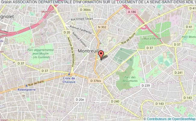 plan association Association Departementale D'information Sur Le Logement De La Seine-saint-denis Adil 93 Montreuil