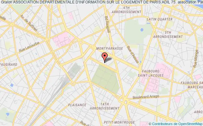 plan association Association Departementale D'information Sur Le Logement De Paris.adil 75. Paris