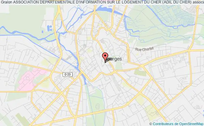 plan association Association DÉpartementale D'information Sur Le Logement Du Cher (adil Du Cher) Bourges
