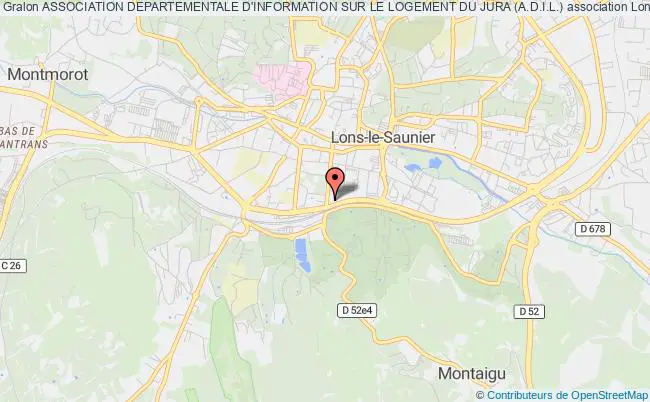 plan association Association Departementale D'information Sur Le Logement Du Jura (a.d.i.l.) Lons-le-Saunier