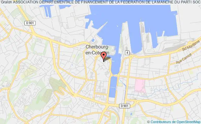 plan association Association Departementale De Financement De La Federation De La Manche Du Parti Socialiste Cherbourg-Octeville