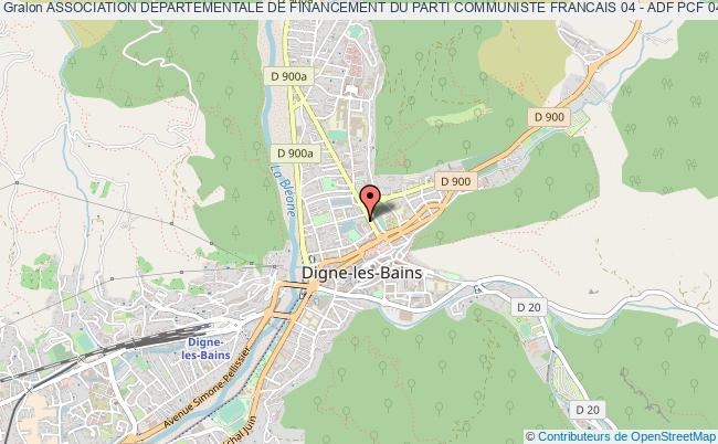 ASSOCIATION DEPARTEMENTALE DE FINANCEMENT DU PARTI COMMUNISTE FRANCAIS 04 - ADF PCF 04