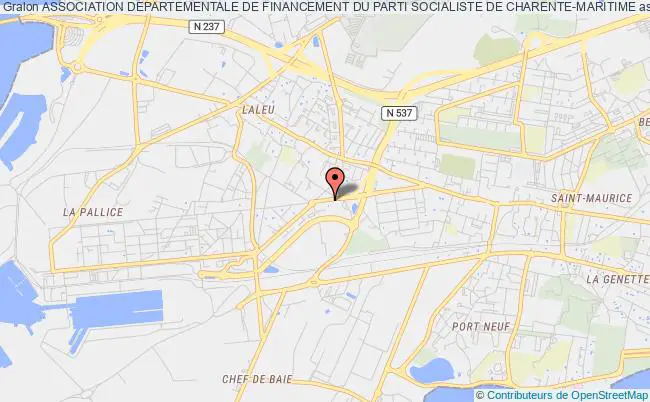 plan association Association Departementale De Financement Du Parti Socialiste De Charente-maritime La Rochelle