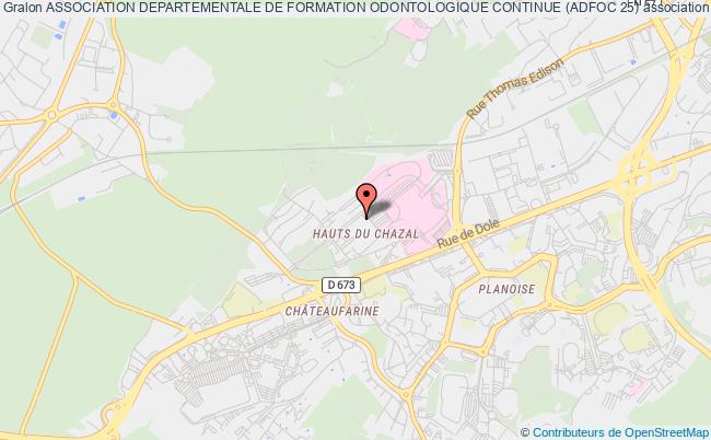 plan association Association Departementale De Formation Odontologique Continue (adfoc 25) Besançon